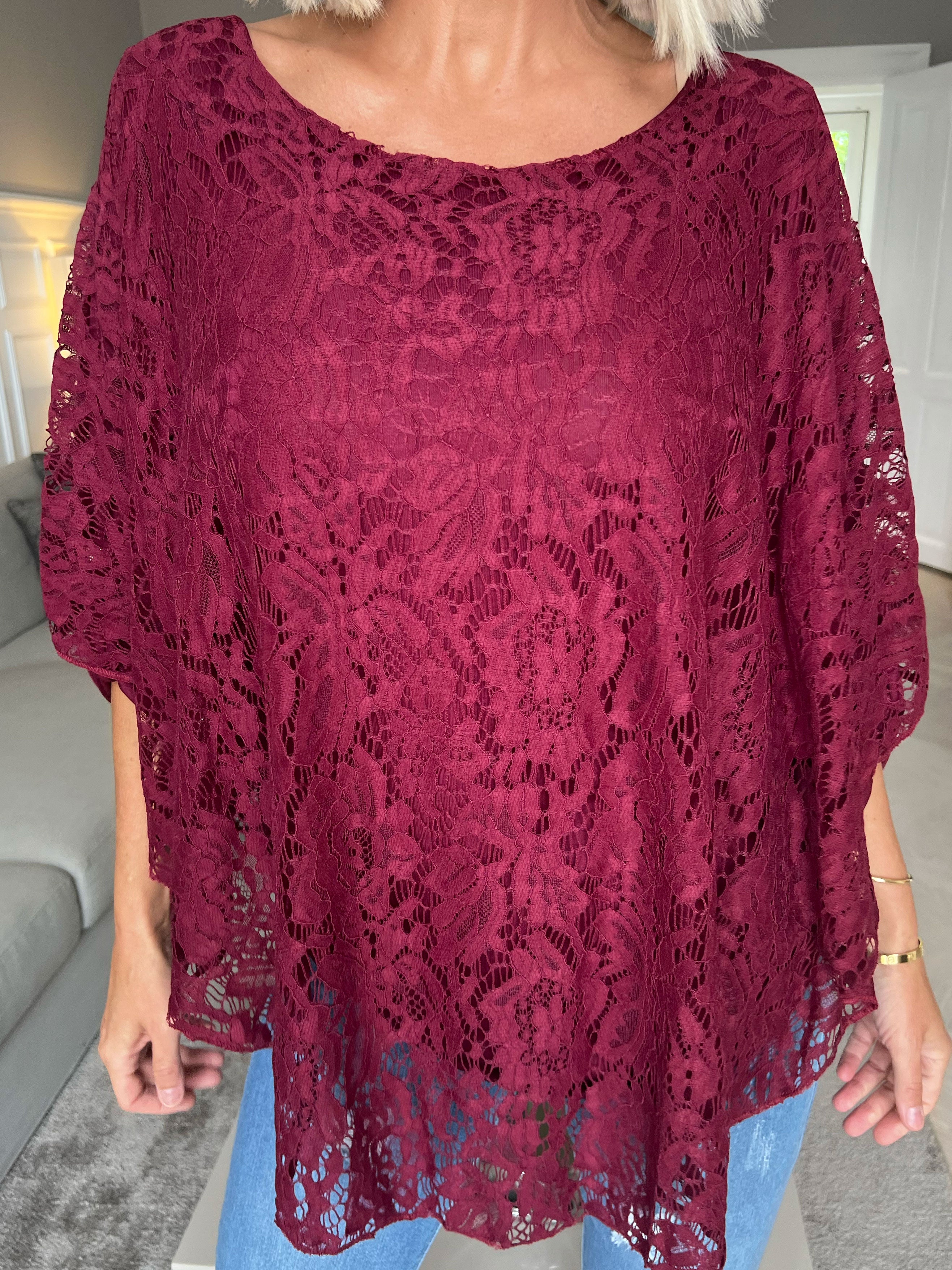 Kenya Lace Shirt - Tunika med spetslager